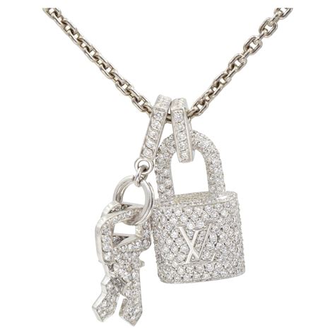 louis vuitton lockit pendant|Louis Vuitton padlock necklace.